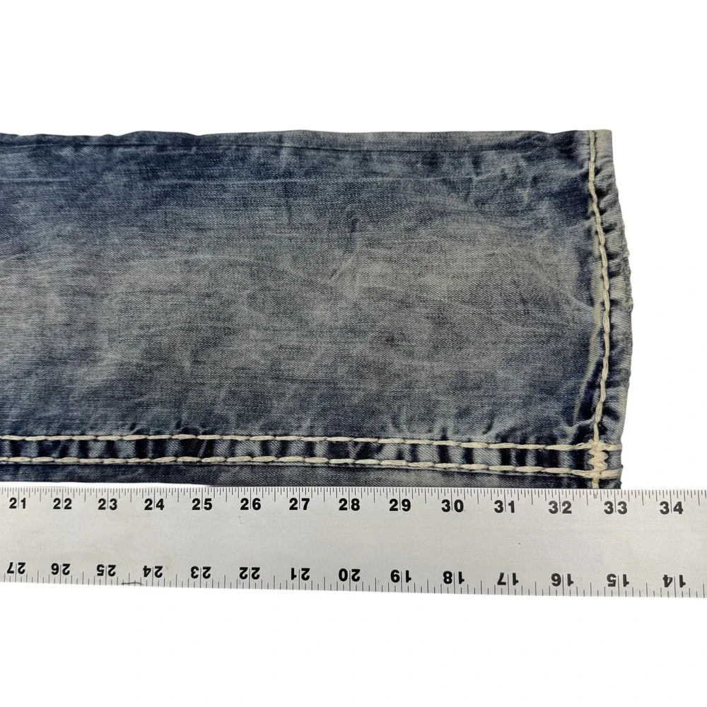 True Religion Slim Flap Super T Jeans Mens 40 x 33 Sunlight Haze Blue 101437 NWT